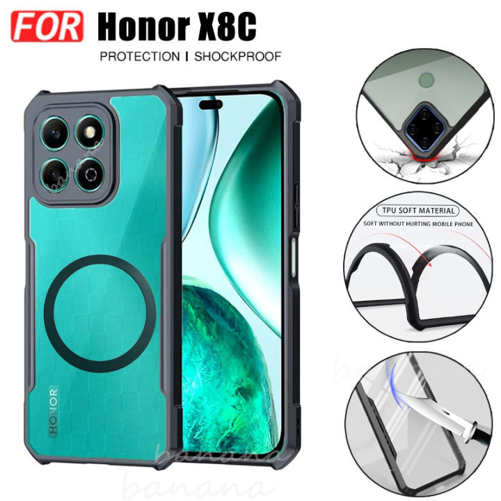 For%20Honor%20X8C%20Shockproof%20Phone%20Case%20Honor%20X8B%20X7C%20X7B%20X6B%20X8A%20X7A%20Casing%20With%20Magnetic%20Wireless%20Charging%20Sticker+Anti-Spy%20Privacy%20Ceramic%20film%20-%20Image%209