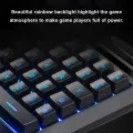 One-Handed Mechanical Gaming Keyboard RGB Backlit Portable Mini Gaming Keypad Creek. 