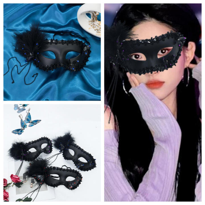 Tassel%20Costume%20Venetian%20Feathered%20Half%20Face%20for%20Costume%20Dance%20-%20Image%202