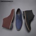 【ZIME】Chukka Boots Men Ankle Boots Men Desert Boots Shoes Men Zapatos De Hombre De Vestir Formal Buty Meskie Sepatu Pria Ayakabı 2021. 