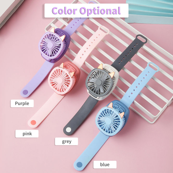 Portable%20Fan%20Mini%20Fan%20Portable%20Watch%20Fan%20with%20Comfortable%20Wrist%20Strap%20Colorful%20LED%20Light%20Three-speed%20USB%20Charging%20-%20Image%206