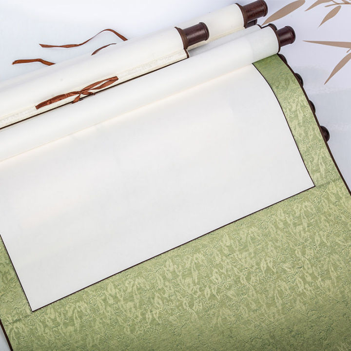 Xuan Paper Scroll Blank Calligraphy Full Scroll Fine Mount Blank Scroll Vertical Axis Middle Hall Banner Xuan Paper Calligraphy Works Dedicated