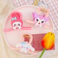 Sanrio Cute Children's Hairpin Kuromi Melody Cinnamoroll Cartoon Pink Hair Clip All-match Accessories For Kids. 
