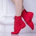 1032 Practice Shoes Soft Bottom Canvas Modern Dance Women's High-Top Shoes Dancing Shoes Jazz Dance Professional Red Dancing Shoes Dancing Shoes. 