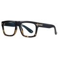 Mens Oversized Computer Glasses Thick-Rimmed Eyewear Square Frame. 