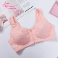 Muses Mall Wireless Bra Front Zipper Sports Bra for Women Shockproof Push-up Yoga Bra with Wide Straps Breathable Anti-snagging Perfect for Jogging Cotton Bra. 
