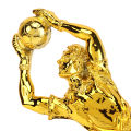 Football Trophy Decoration Football Goalkeeper Trophy Non Slip Bottom Resin for Living Room. 