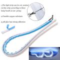 60cm Daytime Running Light Turn Signal Lamps Flexible Soft Tube Guide 2 PCs White Yellow Ultrafine DRL 12V Car LED Strip. 