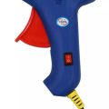 20W Hot Melt Glue Gun Hot Melt Glue Machine DIY Glue Gun with Switch Button Blue + 3Pcs 7mm Hot Melt Glue Bar. 