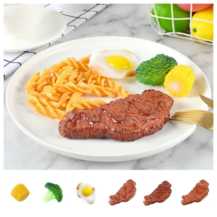 Good-looking Western Food Simulation Steak Model Pretend Play Cooking ...