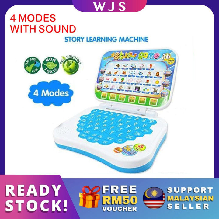 Eyfs Rwi Laptop (4 MODES) WJS Kids Educational Laptop Toy Kids Laptop Kids Notebook ...