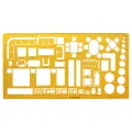 Professional Architectural Template Ruler Drawing Stencil Measuring Tool Student. 