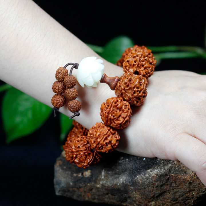 %E3%80%90Surprise%20Price%E3%80%91Nepal%205-piece%20King%20Kong%20White%20Jade%20Bodhi%20Lotus%20Bracelet%20Men's%20Literary%20Play%20Beads%20Rosary%20Bracelet%20Jewelry%20Attractions%20-%20Image%204