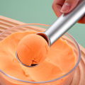New Ice Cream Scoop / Portable Aluminum Alloy Non-stick Anti-feeze Ice Cream Scoop Spoon / Fruit Watermelon Baller Scoop Home Kitchen Accessories. 