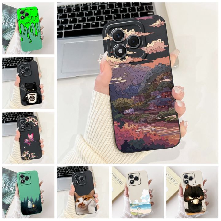 6.7 Case For Honor 400 Lite Cover Silicone Cute Cartoon Cat Luxury Fashion Shockproof Cover For Honor ABR-NX1 ABR-N31C1 Casing