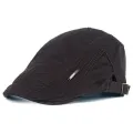 Retro Men'S Hat Cotton Flat Cap Newsboy Beret Adjustable Cabbie Hat Gatsby Driving Hat. 
