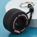 F1 Racing Souvenirs Car Tire Keychain Gift Mini Car Keychains Unisex Key-Ring ZHANGNA. 
