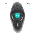 Digital Wireless Trackball Mouse Ergonomic Design 2.4GHz Finger Using Track Ball Mause Handheld Optical Mice for Android TV PC. 