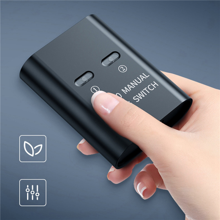 2X USB Switch 2 Port Manual USB HUB Two Computers Share U Disk Printer ...