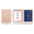 Protective Case For Storing Documents Leather Travel Document Holder Thickened Travel Folder Travel Passport Case Stamped Aircraft Travel Case Leather Travel Passport Holder Thickened Document Folder. 