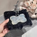 Ceramic Soap Dish Easy Clean Decorative Light Luxury Soap Box Cute Ceramic Soap Holder for Bathroom Accessory Home Decor Gift Idea Kitchen Use Hygiene Product. 
