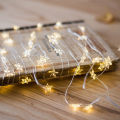 1M/2M/5M Star Copper Light String Room Decoration LED Fairy Lights Christmas Xmas Decorative Garland LED String Light USB/Battery Powered Light. 