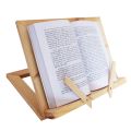 Wooden Bookrest Portable Book Holder Adjustable Recipe Tablet Stand for Kid Adult Home Office Reading. 