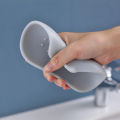 Japanese-style silicone soap box drain diversion type punch-free shelf toilet creative soap box. 