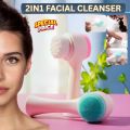 2-in-1 Dual Head Facial Cleansing Brush. 