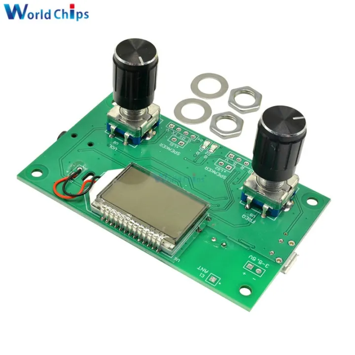 Fm Receiver Module DSP PLL Digital Stereo FM Radio Receiver Module 87-108MHz With Serial ...