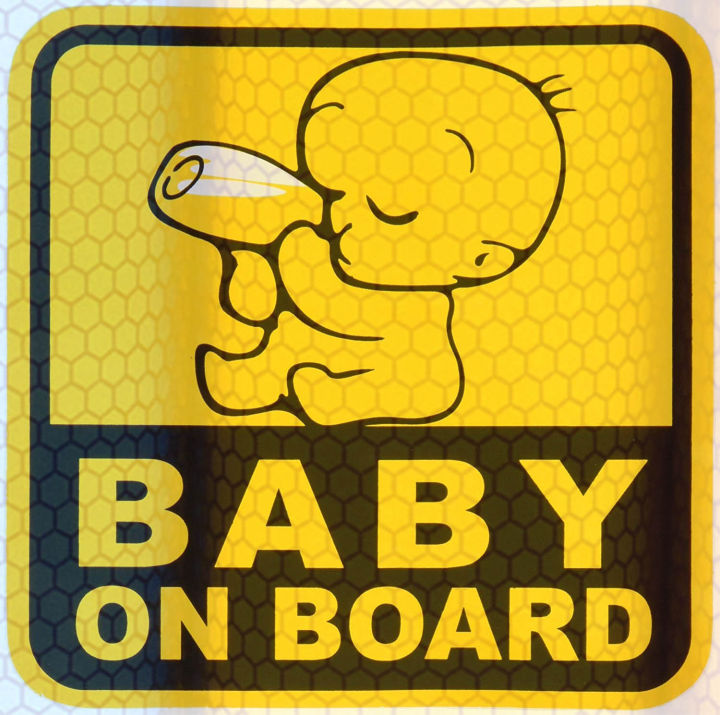 Baby On board vinyl Light Reflective Sticker