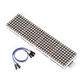 MAX7219 Dot Matrix Module Microcontroller 4 In One Display with 5P Line 4 in 1 Green. 
