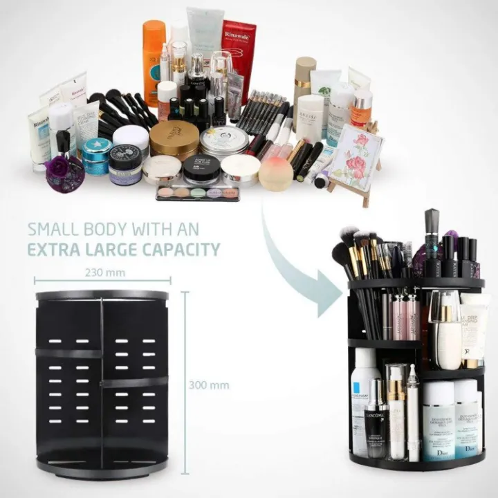 360%20Rotating%20Makeup%20Organizer,%20DIY%20Adjustable%20Makeup%20Carousel%20Spinning%20Holder%20Storage%20Rack,%20Large%20Capacity%20Make%20up%20Caddy%20Shelf%20Cosmetics%20Organizer%20Box,%20Great%20for%20Countertop%20-%20Image%204
