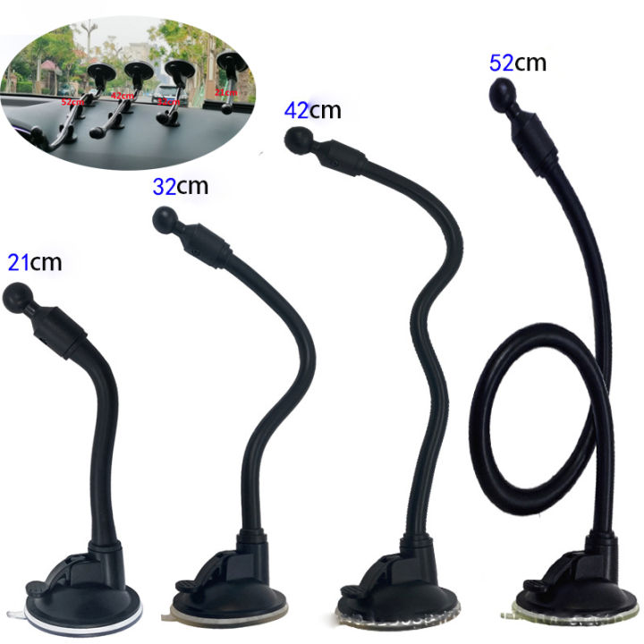 17MM Ball Head Hose Sucker Base For Xiaomi Wireless Car Charger 20W Car Mobile Phone Tablet Holder Accessories 4 Lengths