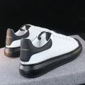 【WEJA】Autumn new McQueen small white shoes men's handsome trendy shoes men's shoes white board shoes thick soled high sports shoes men. 