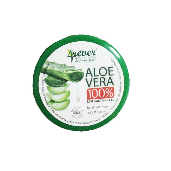 4rever%20Aloe%20vera%20100%25%20Real%20Soothing%20Gel%20200g%20-%20Image%202