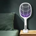 Portable Fly Racket Mug Killer Household Zapper Fly Swatter Racket Electric Hand Held Bug. 