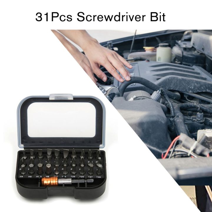 %E3%80%90TrendGlobe%E3%80%9131Pcs%20Screwdriver%20Bit%20Set%20Slotted/Philips/Pozi/Hex/Torx%20Head%20with%2060mm%20Quick%20Release%20Hex%20Chuck%20Extension%20Adapter%20-%20Image%205