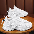 Summer men's shoes 2024 New Fashionable Sports Shoes Raise the Bottom Non-Slip Wear-Resistant Daddy Shoes Men's Running Shoes. 