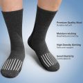 SIMIYA 5 Pairs Merino Wool Socks for Men Warm Thermal Winter Socks Non-Slip Hiking Socks Breathable Crew Socks for Cold Weather. 