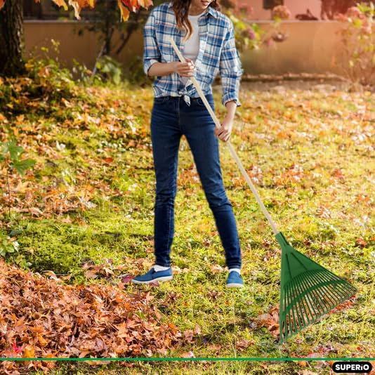 Ekel%20Broom%20Plastic,%20Garden%20Broom%20Plastic,%20Adult%20Rake%20with%20Hardwood%20Handle,%20Durable%20Plastic%20Head%20to%20Sweep%20Leaves%20in%20Lawn%20and%20Tidying%20Up%20The%20Garden%20-%20Image%204
