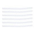 20Pcs Spiral Binding Coils 13mm Diameter 30 Holes Binding Spiral Sheet Coil. 