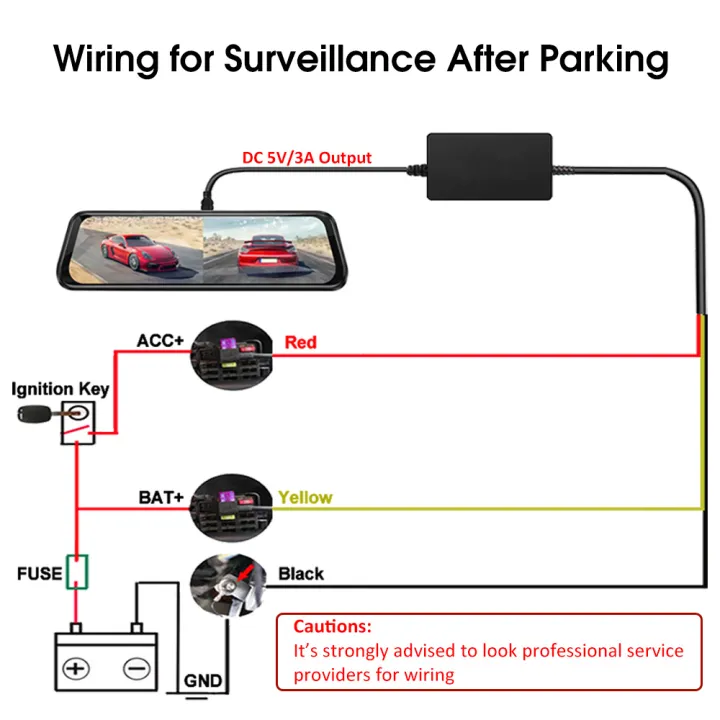 24V%2012V%20To%205V%20USB%20Adapter%20Cable%20for%20Dash%20Cam%20Hardwire%20Kit%20Dashcam%20Mirror%20DVR%20Charger%2024%20Hours%20Parking%20Monitoring%20CE%20FCC%20Approved%20-%20Image%204