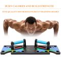 Foldable Push Up Board System with Resistance Tube Band Pull Rope Body Building Exercise Workout Push-up Stand Board. 