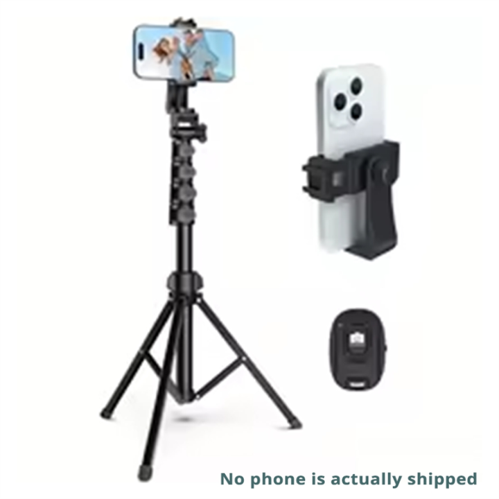 160cm%20Tripod%20for%20Cell%20Phone%20Camera%20Phone%20Stand%20Tripod%20with%20Remote%20and%20Phone%20Holder%20Portable%20Tripod%20Video%20Recording%20-%20Image%206