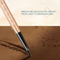 Ocheal Waterproof Eyebrow Pencil Dual Head Brown Eyeliner Pen Girl Face Eye Make Up Comestics Brushes. 