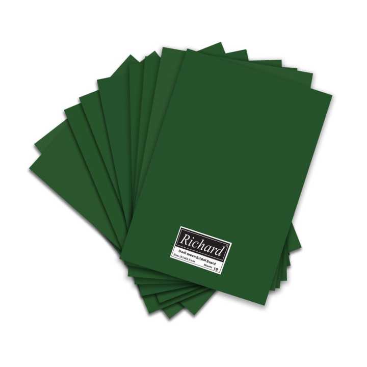 Richard Bristol Board - 10 Sheets - Dark Green