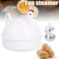 Spreeshop Kitchen Microwave Eggs Steamer Chicken Shaped 4 Egg Boiler Novelty Cooking Appliances Household Egg Tool. 