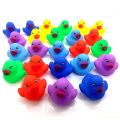 12pcs Rubber Duck Baby Bath Toys Rubber Colorful Quack Ducks for Children Summer Swimming Pools Play Bathroom 3.5*3.5*3cm. 