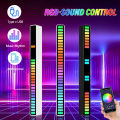 RGB Sound Control Light Bar Pickup Rhythm Light Music Car Home USB Ambient Light Atmosphere Night Lamp for Disco Game Computer. 